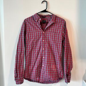 J Crew Plaid Slim Fit Button Down, S